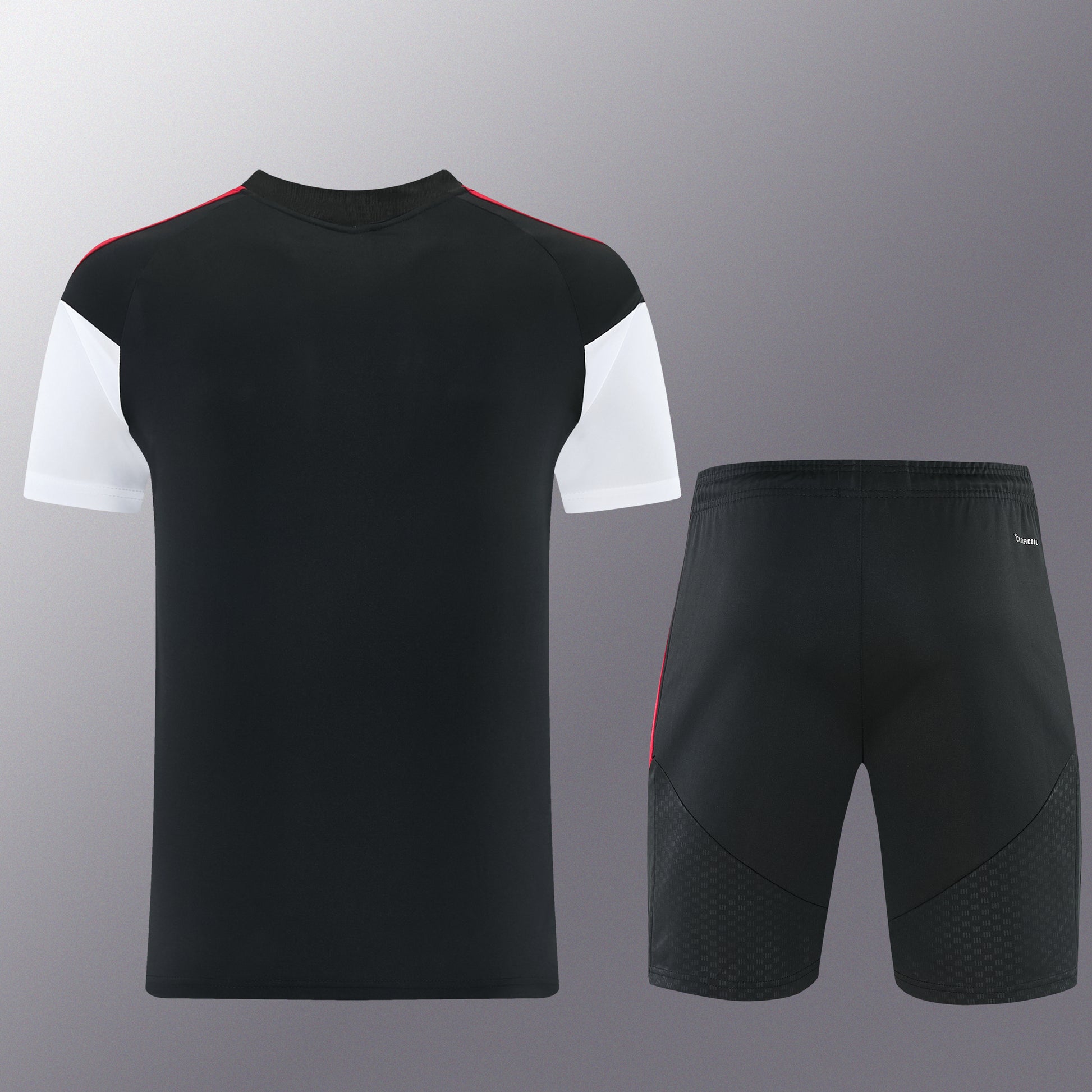 AD12 black short-sleeved suit S-2XL