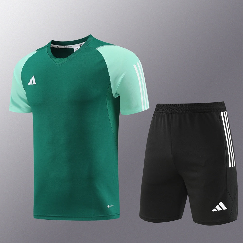 AD03 green shorts suit S-2XL