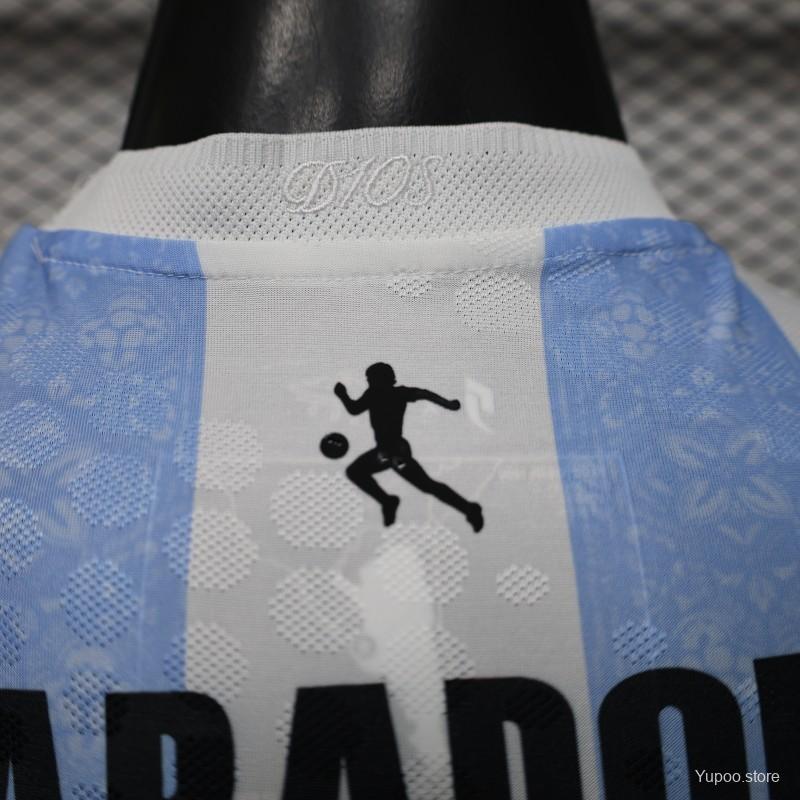 Player Version 2026 Argentina Home Light Blue & White Vertical Stripe Special Edition Jersey