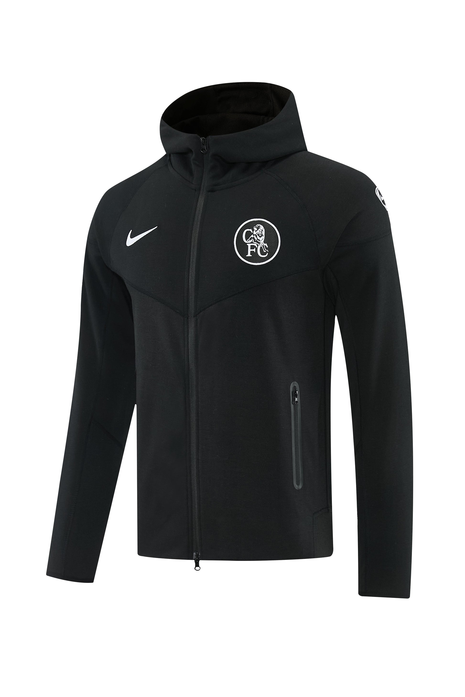 25/26 Chelsea Black Full Zipper Hoodie Windbreaker + Long Pants