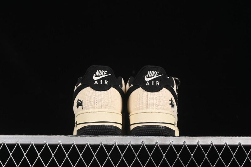 Nike Air Force 1 '07 Low Stussy Collaboration Hemp Low-Top Casual Sneakers - XX3168-153