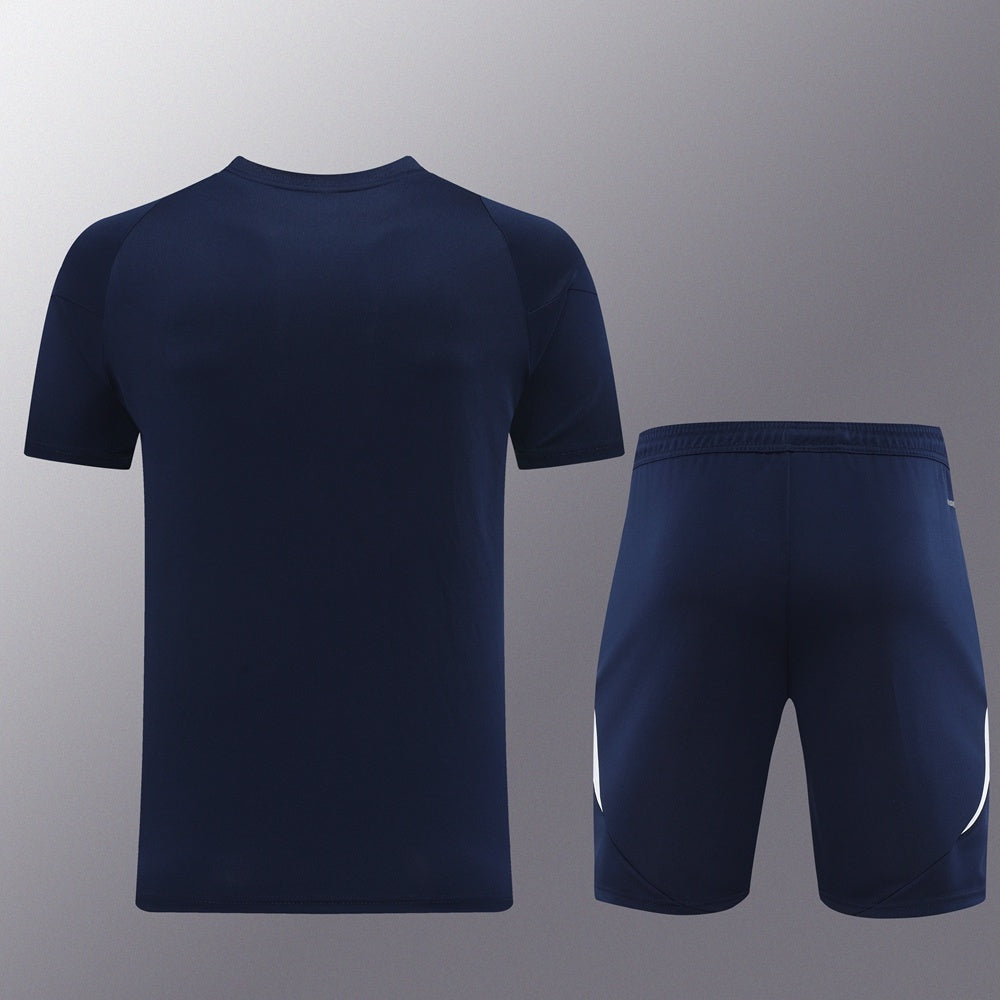 AD06 sapphire blue shorts suit S-2XL