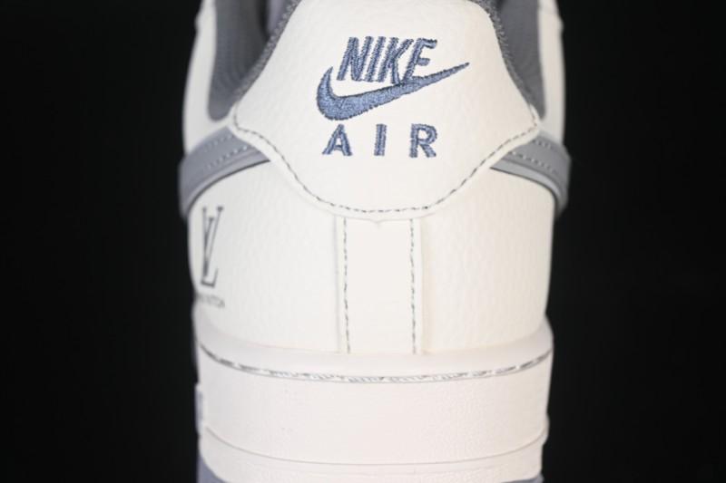 Nike Air Force 1 '07 Low LV Collaboration Printed Beige Swoosh Casual Low-Top Sneakers - HH7518-079