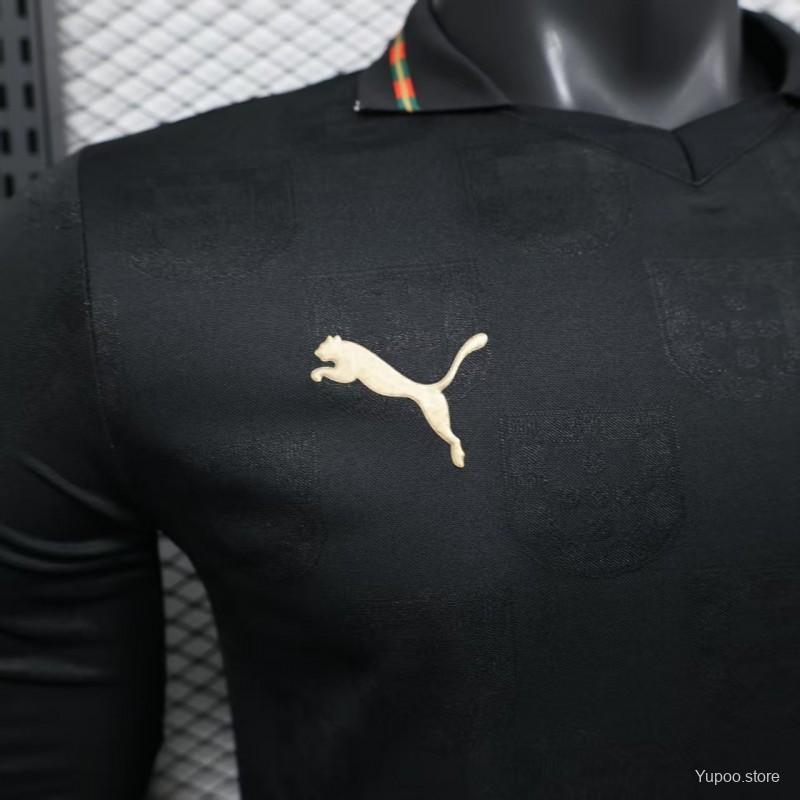 Player Version 2026 Portugal Goalkeeper Dark Grey Long Sleeve Jersey