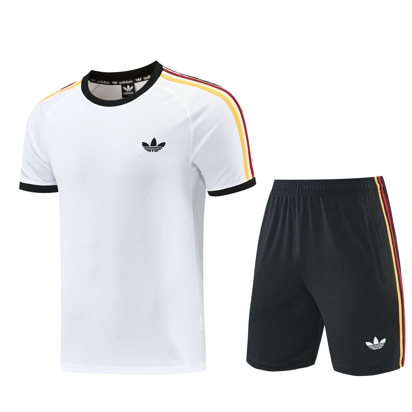 AD11 white shorts suit S-2XL