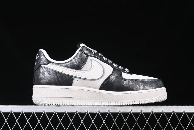 Nike Air Force 1 '07 Low The North Face Collaboration - Leather Graffiti Casual Sneakers - DM6688-008