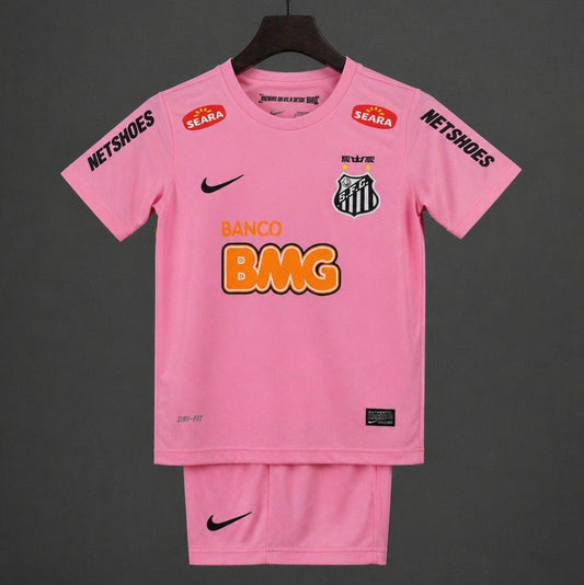 Retro 12/13 Kids Santos Away Pink Jersey