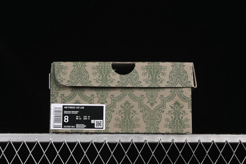 Nike Air Force 1'07 Low Gucci Collaboration Green Grey Pattern Casual Sneakers - XS1958-563