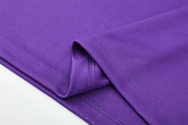 Retro 16/17 Real Madrid Purple Half Zipper Jacket