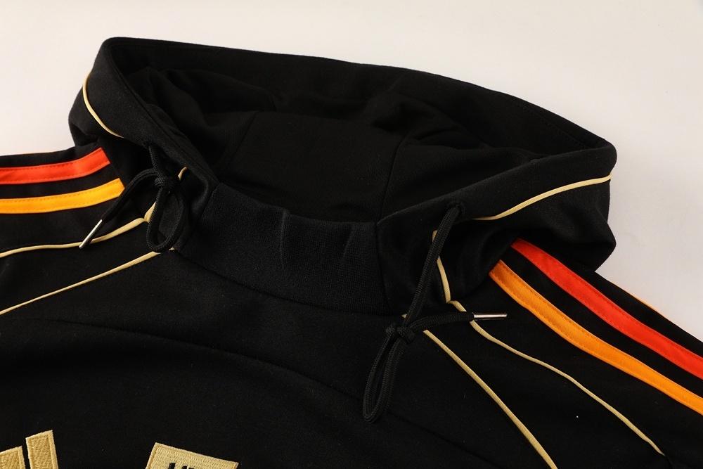 25/26 Arsenal Black Full Zipper Jacket + Long Pants