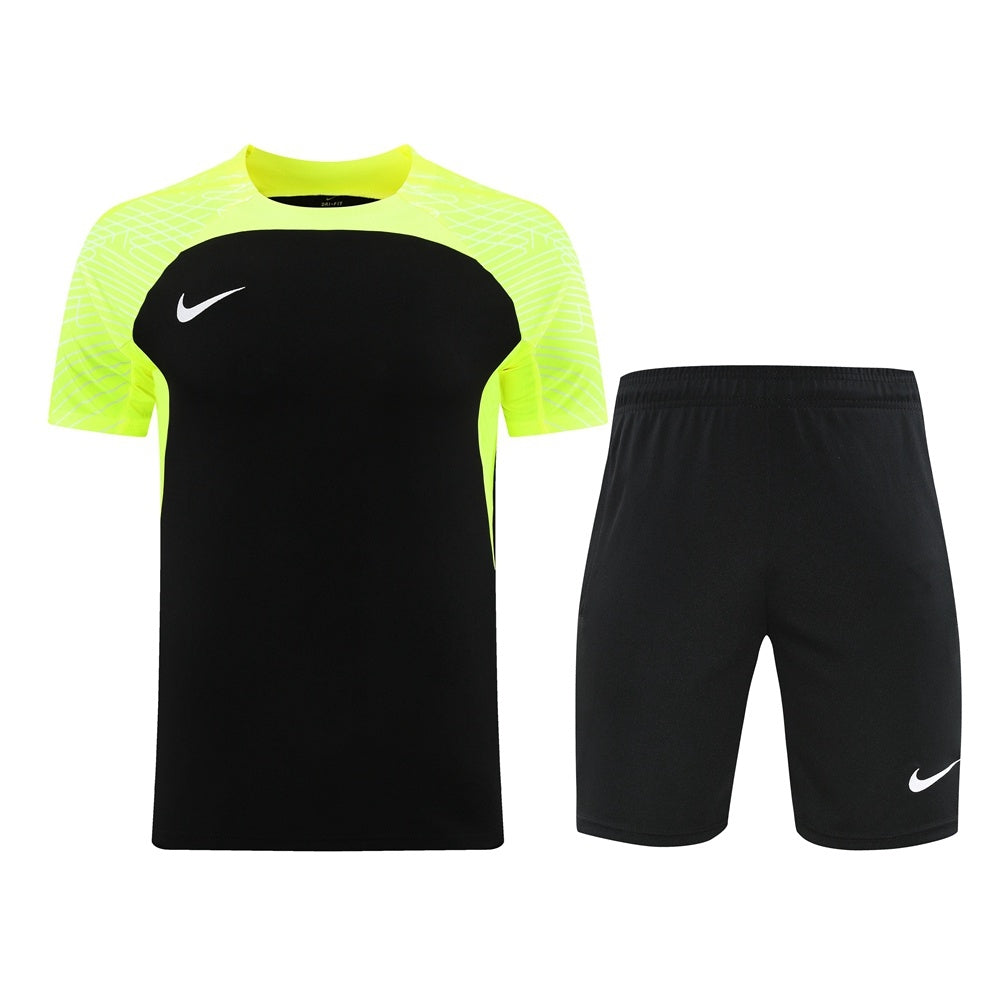 ND07 black and green shorts suit S-2XL