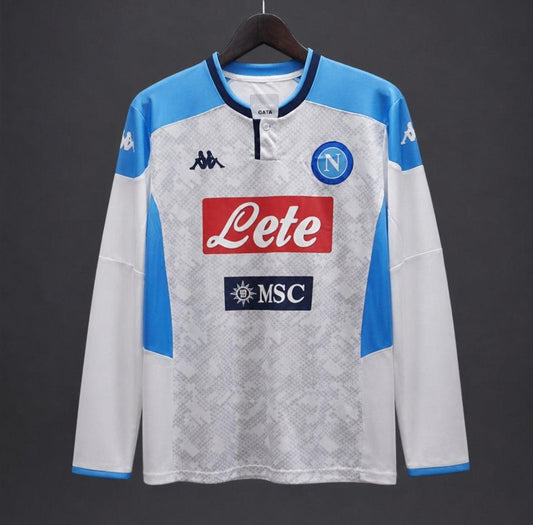 Retro 19/20 Napoli Away Long Sleeve Jersey