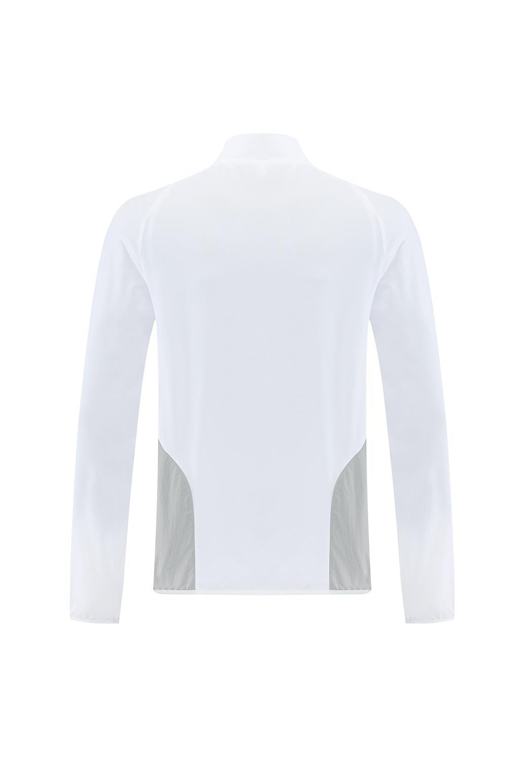 25/26 Real Madrid White Half Zipper Jacket+Long Pants S-3XL