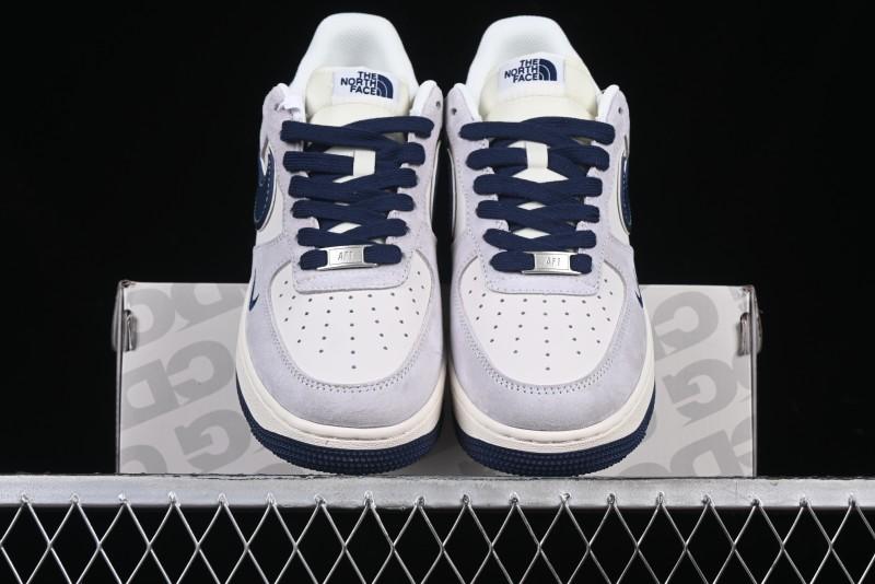 Nike Air Force 1 '07 Low The North Face Collaboration Blue Swoosh Logo Casual Sneakers - XZ6188-913