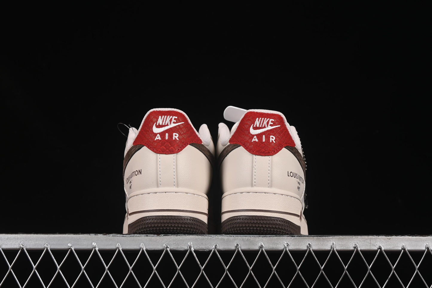 Nike Air Force 1'07 Low LV Collaboration Tan Brown Red Sole Casual Sneakers - XX3168-129