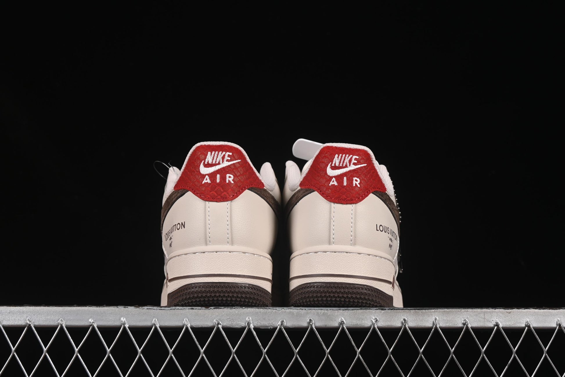 Nike Air Force 1'07 Low LV Collaboration Tan Brown Red Sole Casual Sneakers - XX3168-129