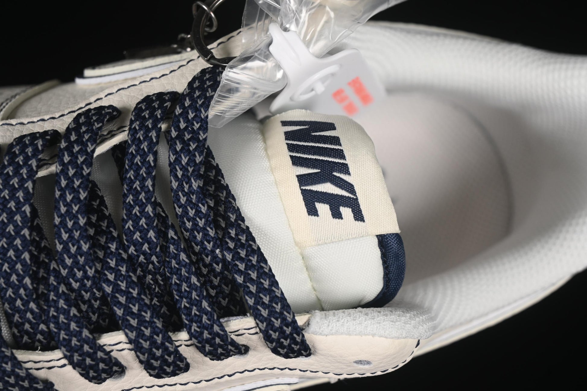 Nike Air Force 1'07 Low Collaboration Sneakers with Navy Blue Accents - HH7518-073