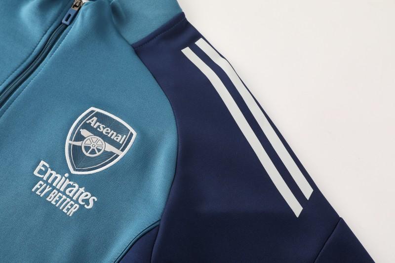 25/26 Arsenal  Navy Blue  Full zipper Jacket Tracksuit+ long pants