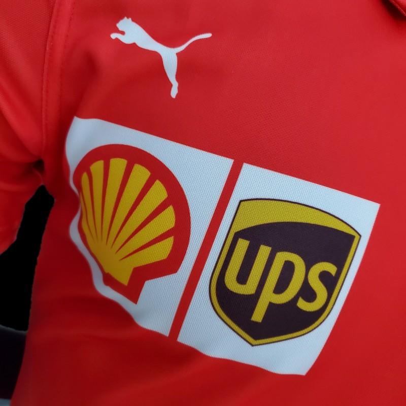 F1 Formula One 2022 Ferrari Polo Red