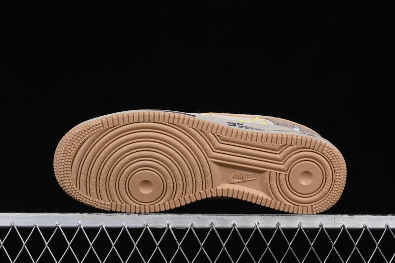 Nike Air Force 1'07 Low "Kakarot" Dragon Ball Z Custom Casual Sneakers for Autumn Winter - CD1212-666