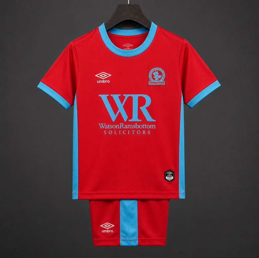 26/27 KIDS Blackburn Rovers Away Red Jersey