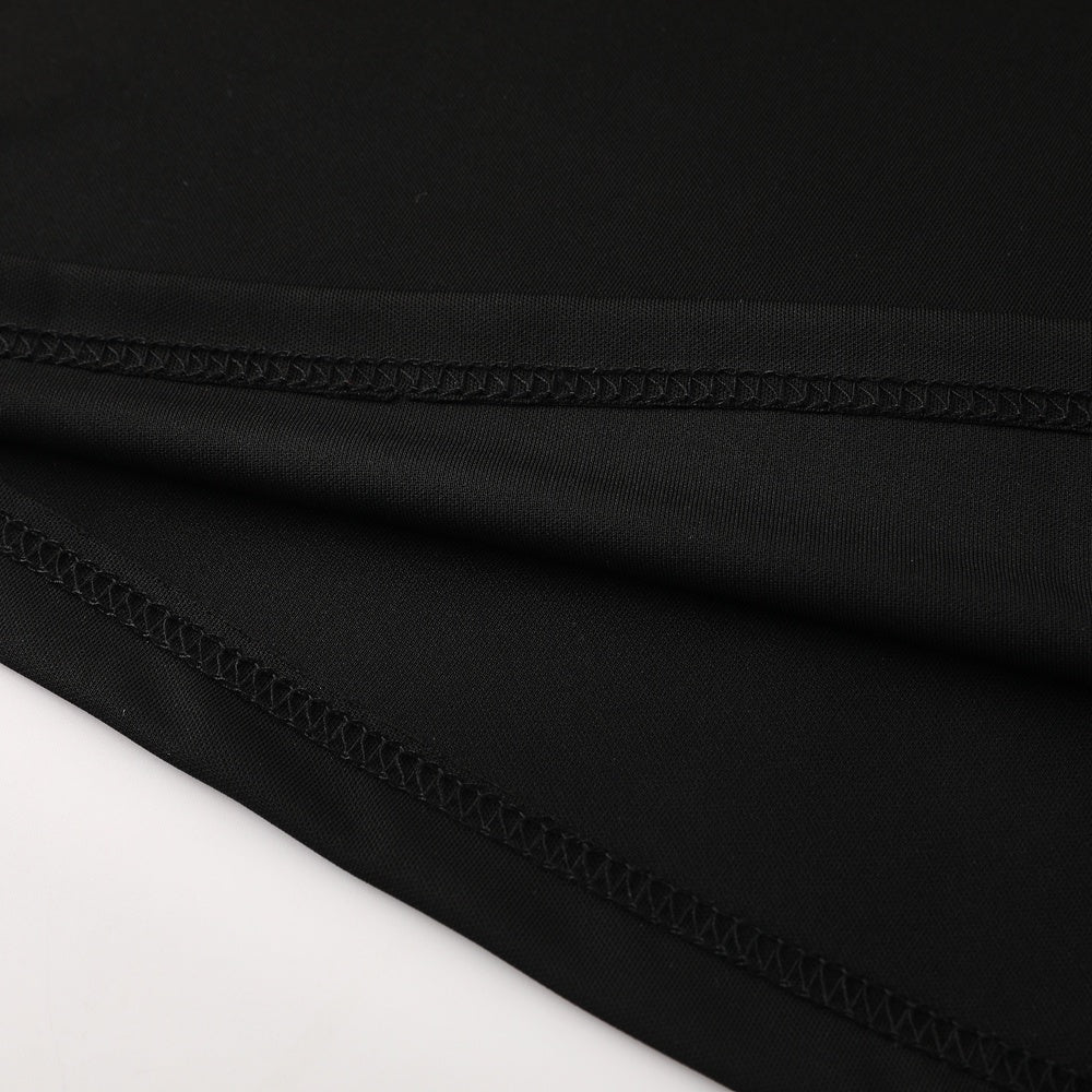 AD09 black shorts suit S-2XL