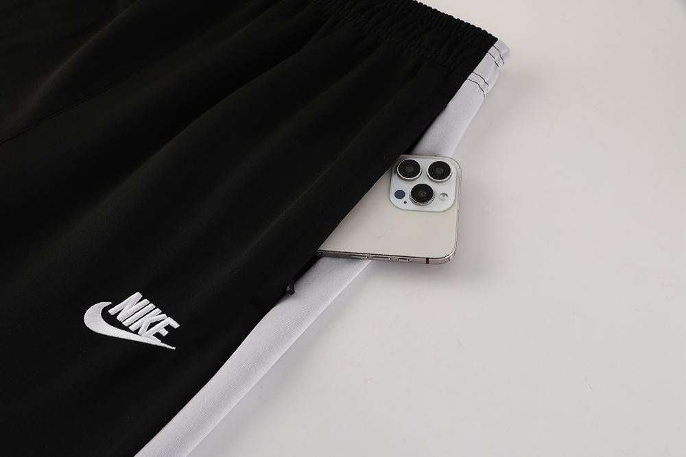 2025 Nike Grey/Black Full Hoodie Zipper Jacket +Long Pants