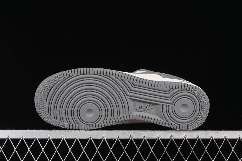 Nike Air Force 1 '07 Low Stussy Collaboration - Premium Gray Low-Top Casual Sneakers - BB5353-512