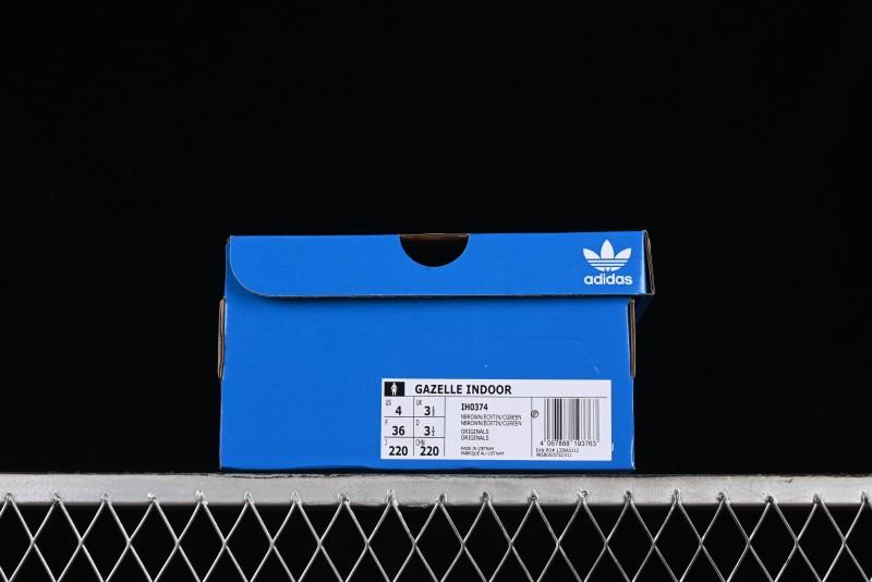Adidas Originals Gazelle Indoor IH0374 Clover Retro Casual Slip-Resistant Wear-Resistant Low-Top Sneakers - IH0374