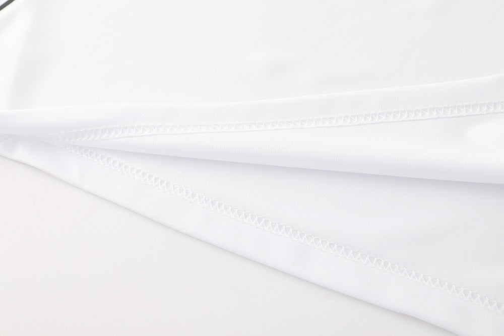 AD09 white shorts suit S-2XL