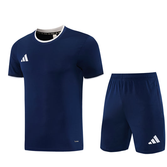 AD13 sapphire blue shorts suit S-2XL