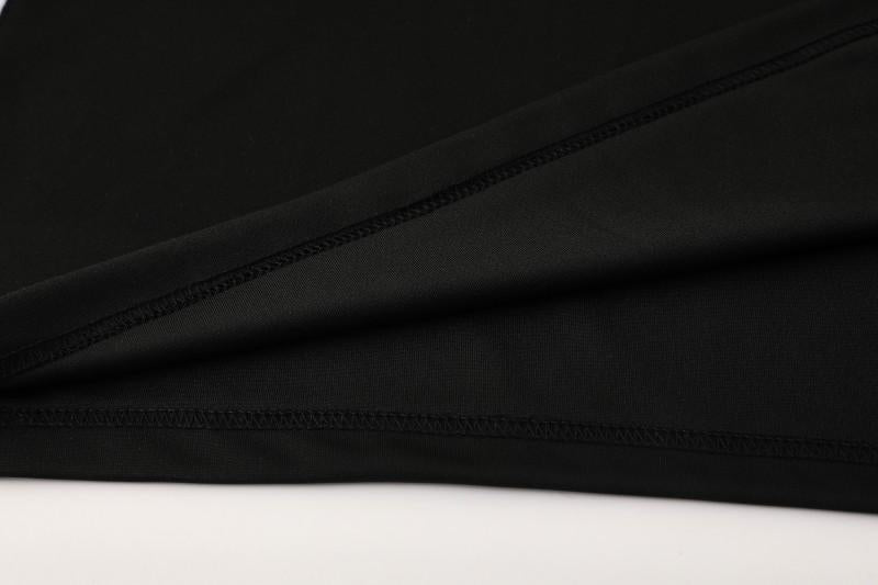 25/26  Adidas Black Full zipper Jacket Tracksuit+ long pants