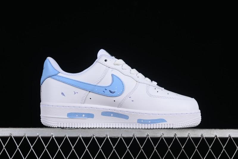 Nike Air Force 1 '07 Low Custom Chinese Style - Spring Cherry Blossom Casual Sneakers - DD8959-100