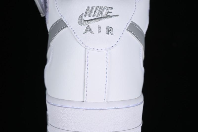 Nike Air Force 1 '07 Mid Casual Sneakers in White-Grey - DV0806-100