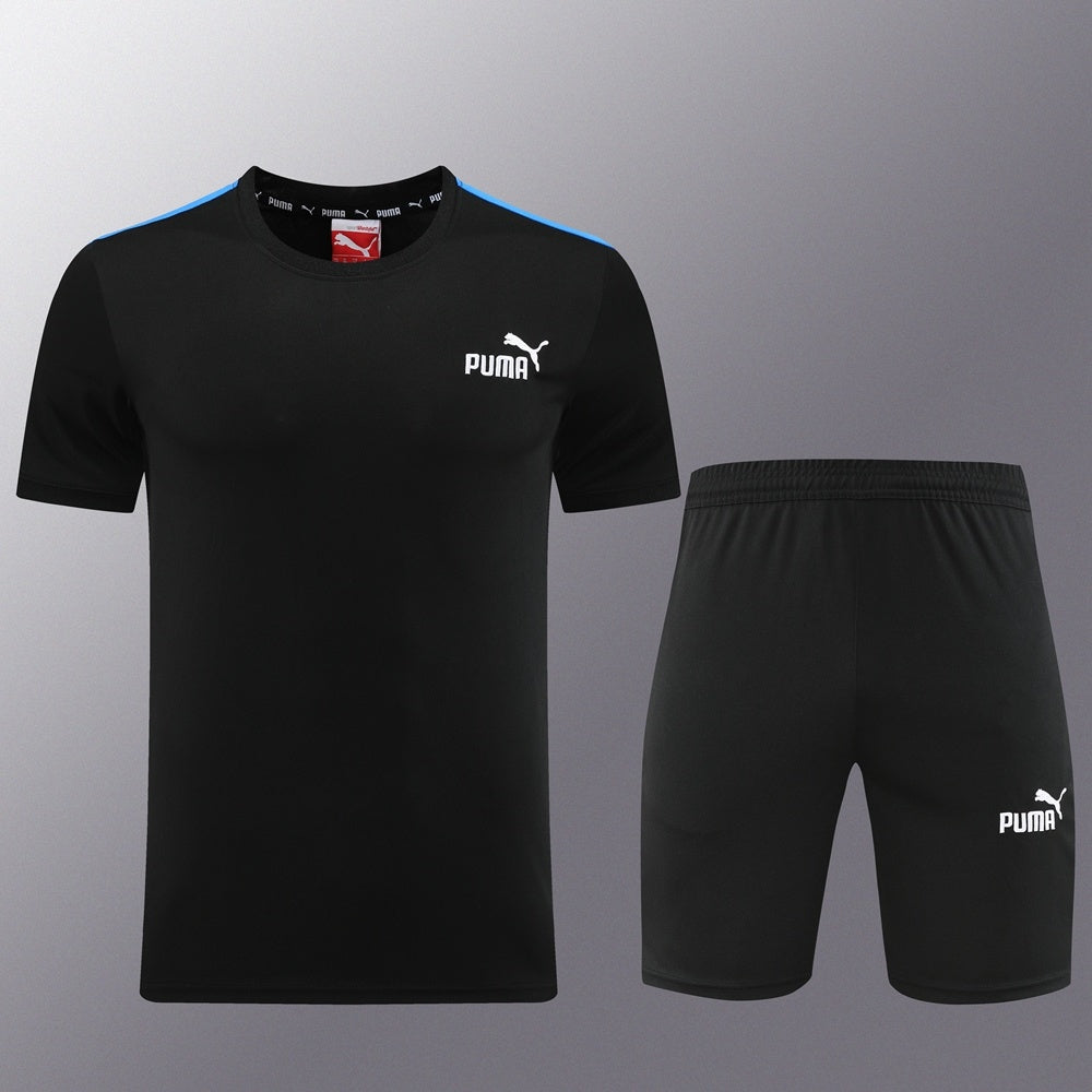 PD01 black shorts suit S-2XL