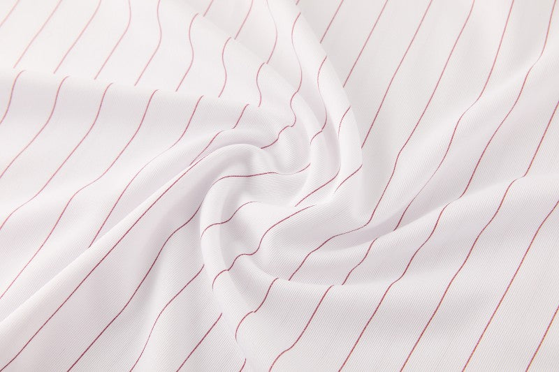 26/27 Arsenal White Pinstripe Short Sleeve+Soccer Shorts