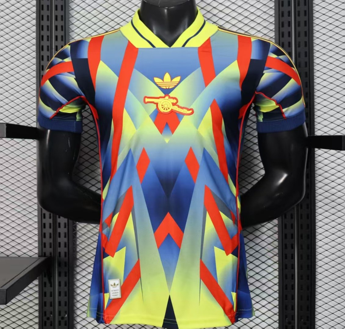 25/26 Player Version Arsenal Third Multi-Color with Geometric Diamond Pattern Jersey
