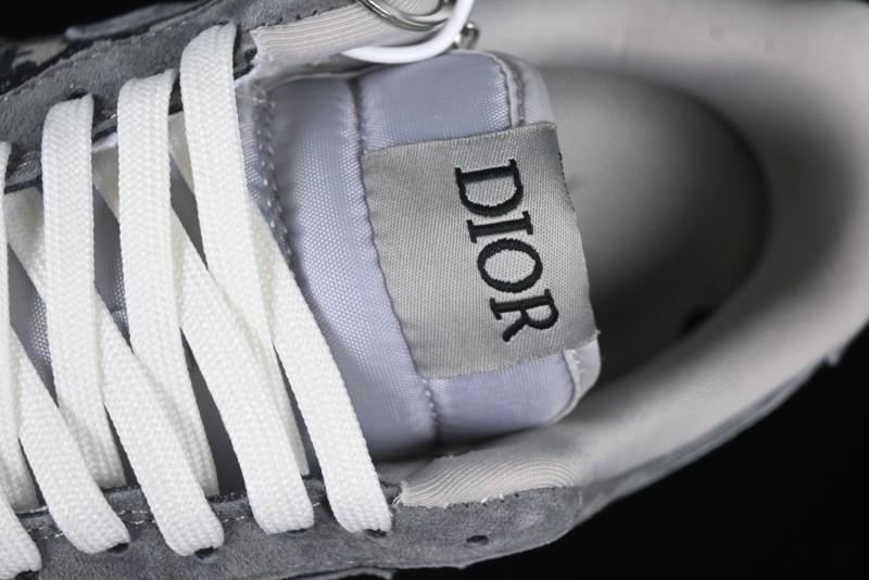 Nike Air Force 1'07 Low Dior Collaboration Grey Knit Skeleton Low-Top Casual Sneakers - KK1988-056