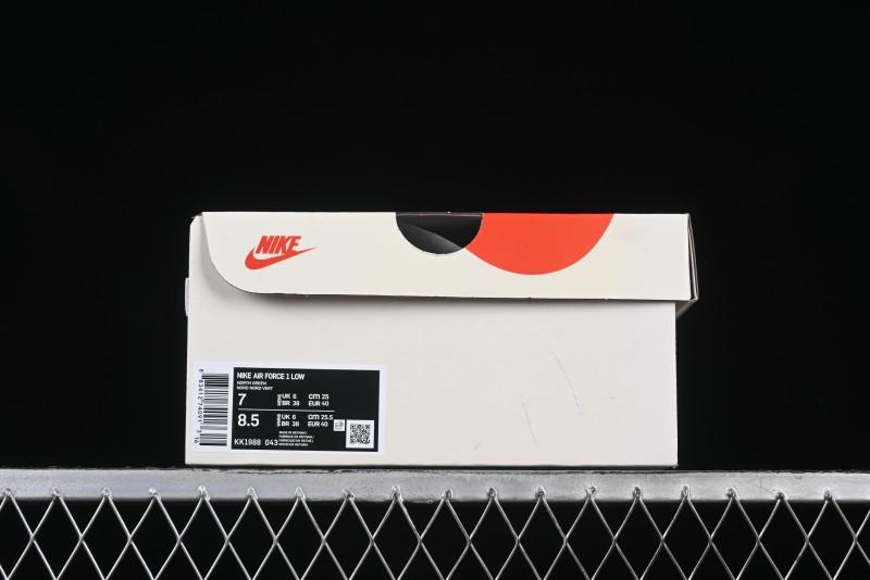 Nike Air Force 1 '07 Low The North Face Collaboration Beige Green Mini Swoosh Casual Sneakers - KK1988-043