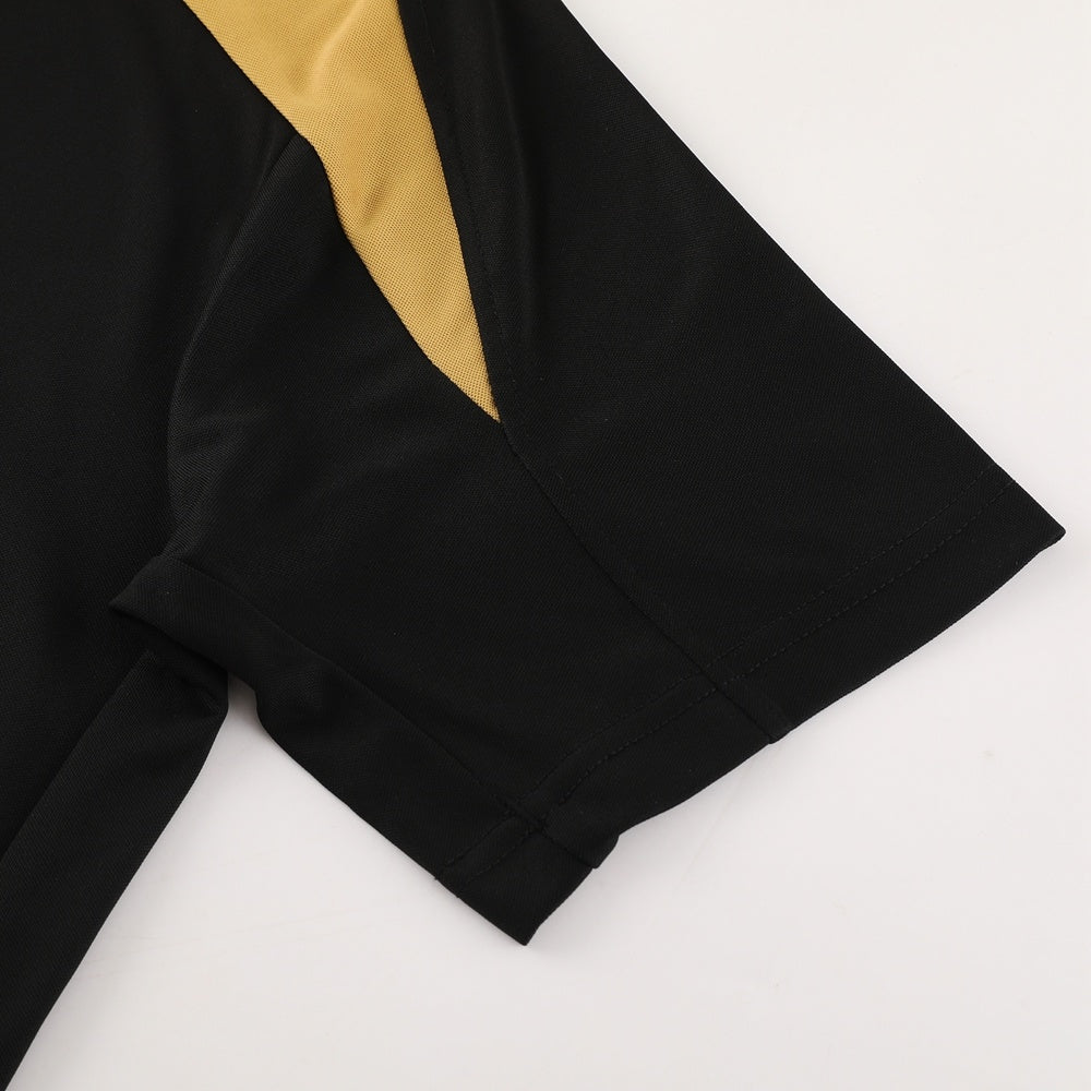 ND05 black gold shorts suit S-2XL