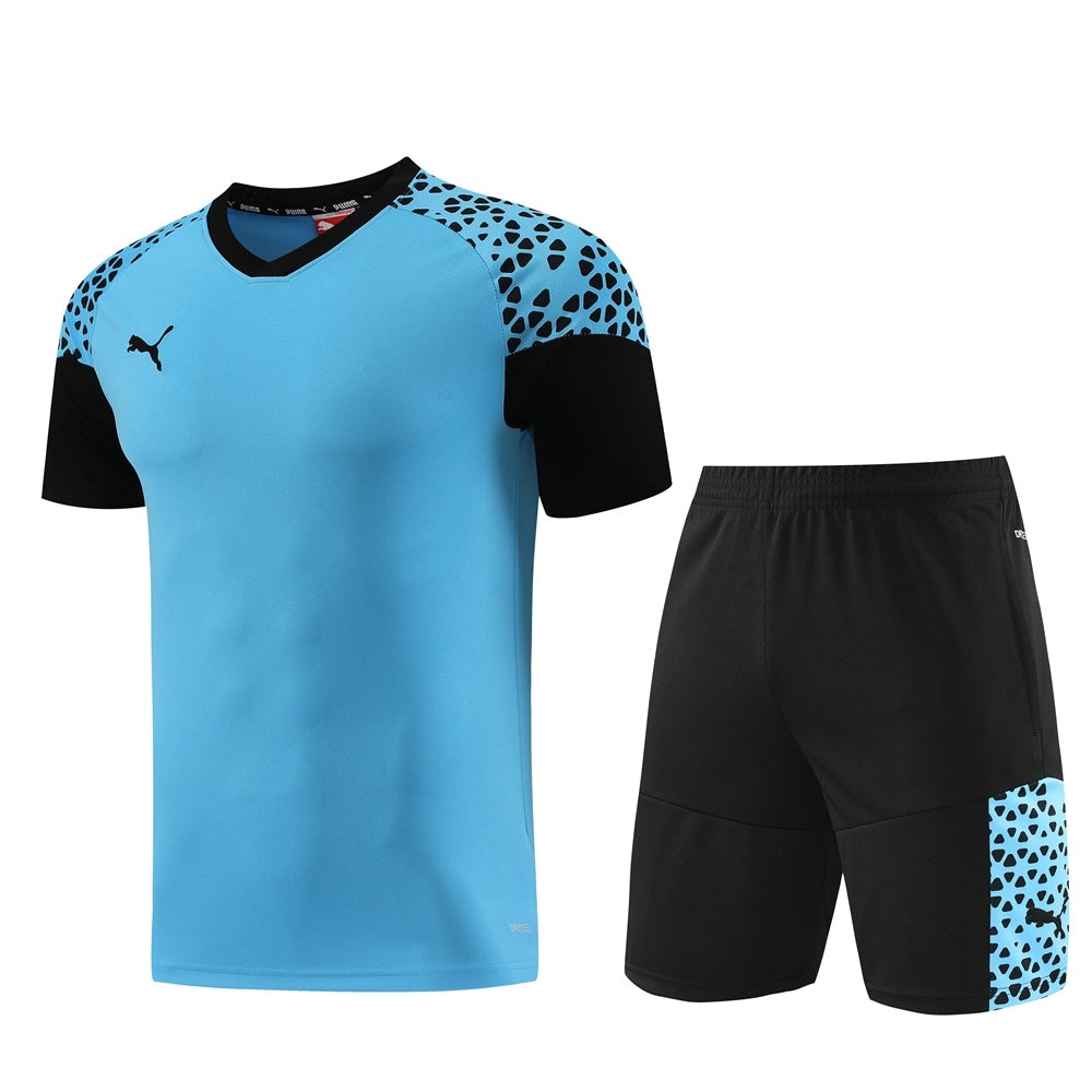PD02 sky blue shorts suit S-2XL