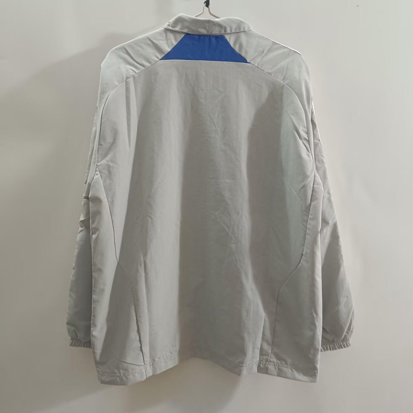 25/26 Adidas FC Bayern Munich Vintage Track Jacket - Silver/Blue Classic Edition Windbreaker