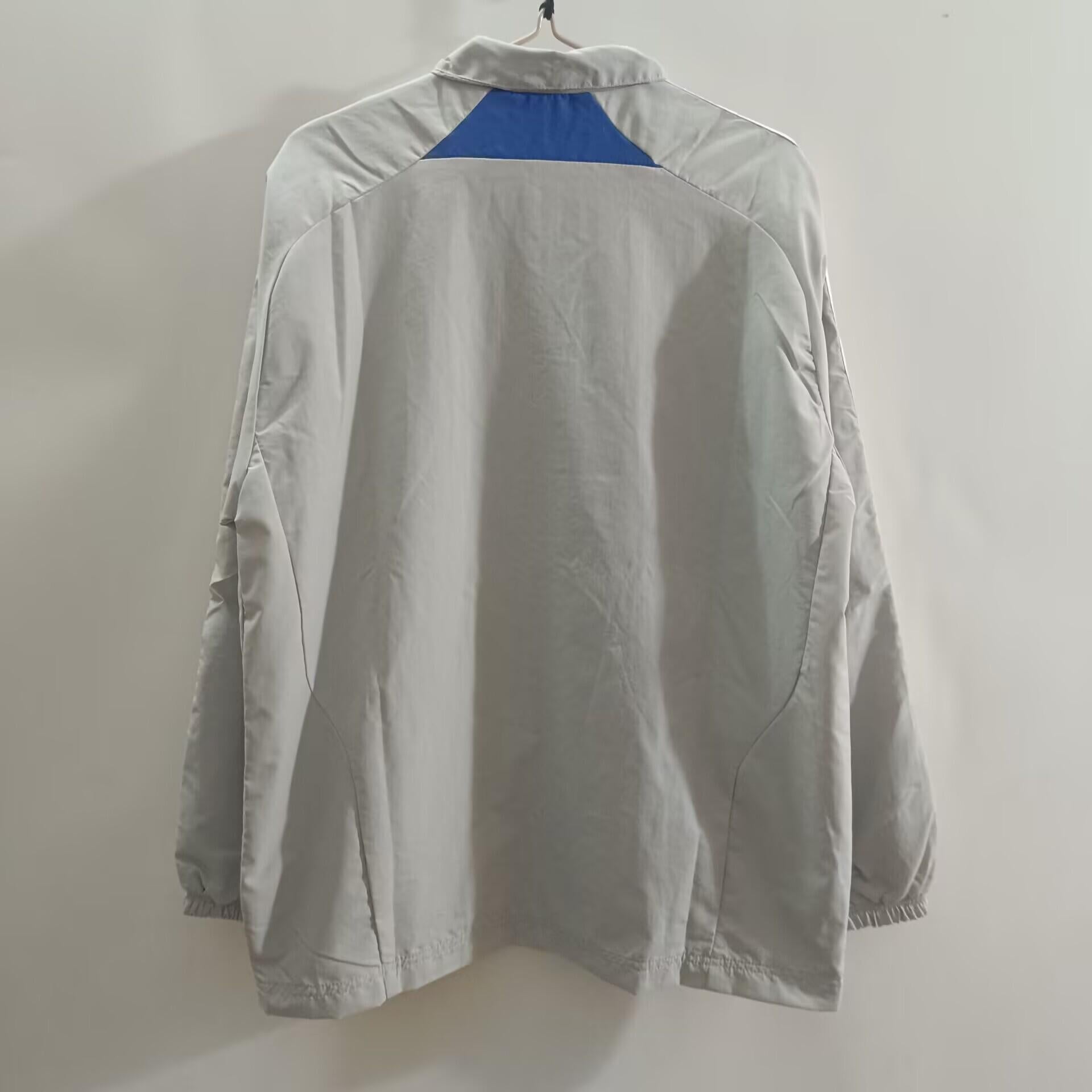 25/26 Adidas FC Bayern Munich Vintage Track Jacket - Silver/Blue Classic Edition Windbreaker