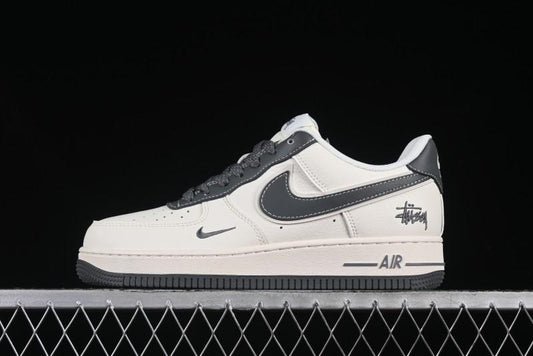 Nike Air Force 1 '07 Low Stussy Collaboration Granite Grey Low-Top Casual Sneakers - XZ6188-226