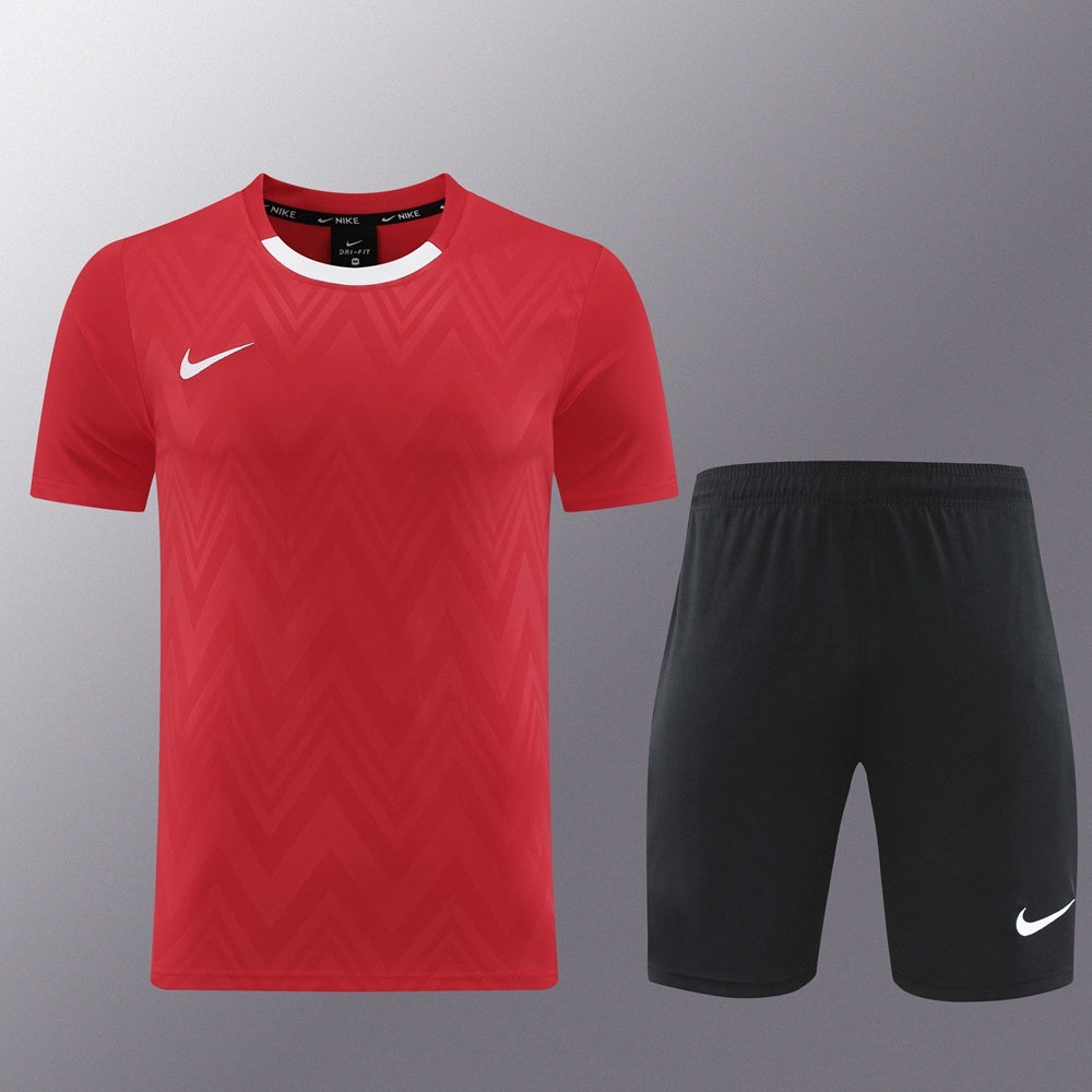 ND06 red shorts suit S-2XL