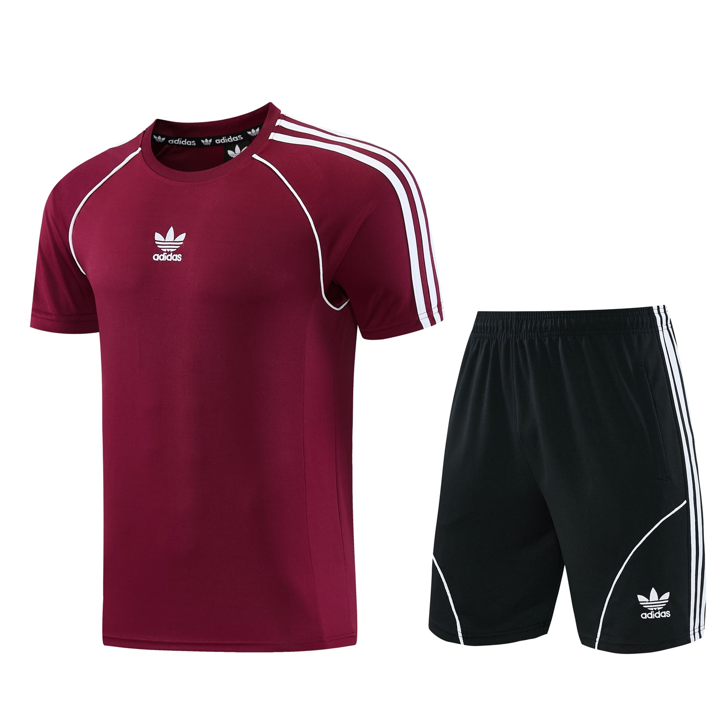 AD15 maroon shorts suit S-2XL