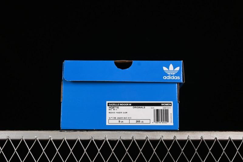 Adidas Originals Gazelle Indoor Retro Casual Sneakers with Slip-Resistant and Durable Low-Top Design - HQ8716