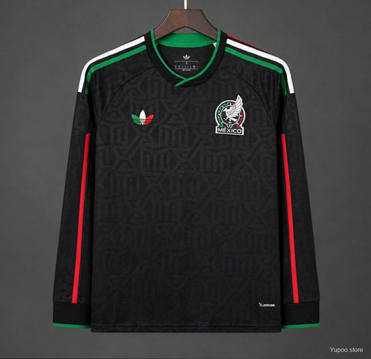 2026 Mexico Black Third Long Sleeve Jersey