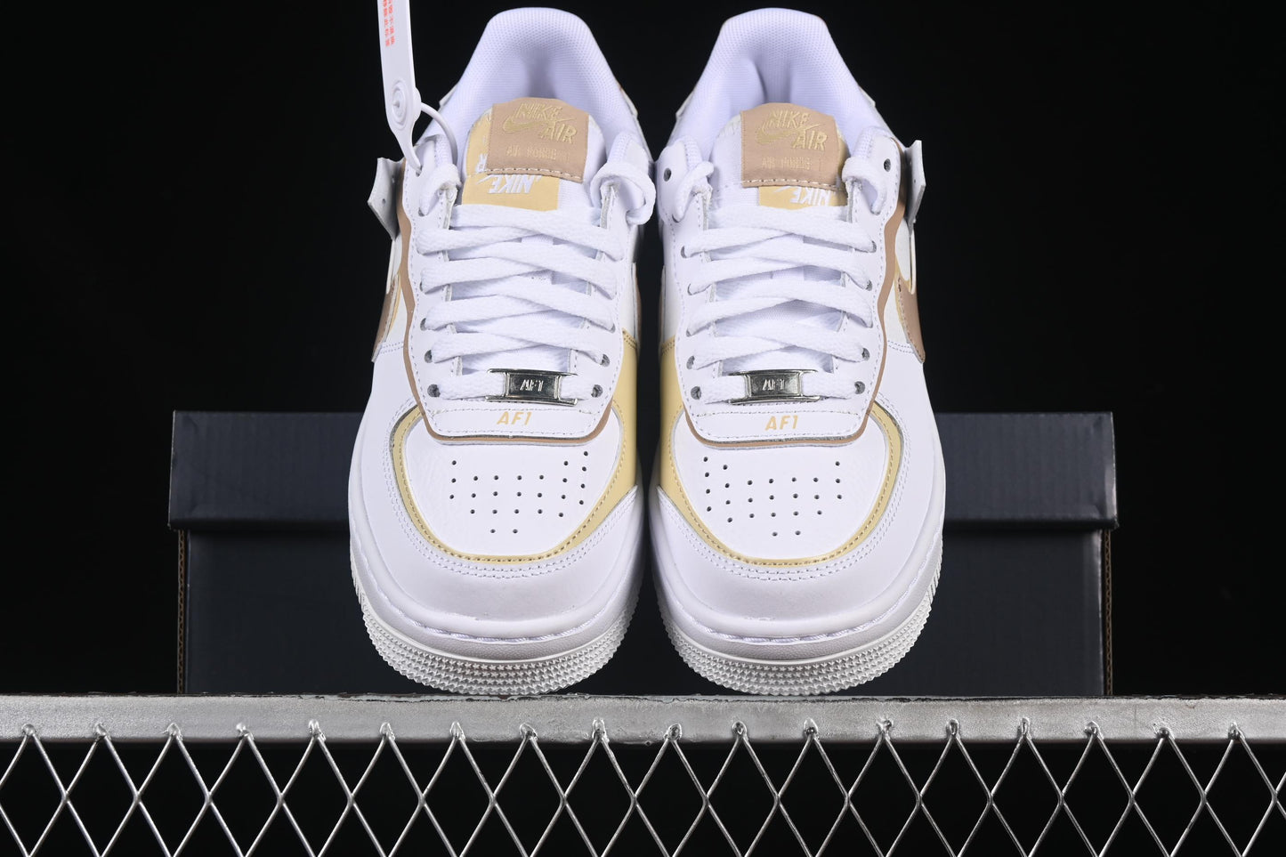 Nike Air Force 1 Shadow Low-Top Sneakers with Lightweight EVA Midsole and Anti-Slip RB Rubber Outsole - DZ1847-111