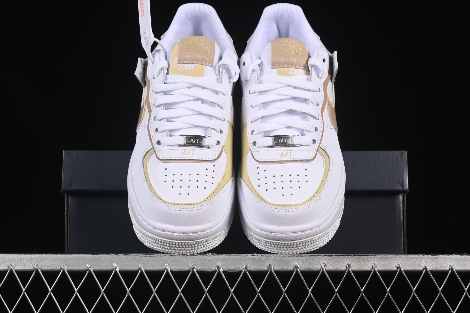 Nike Air Force 1 Shadow Low-Top Sneakers with Lightweight EVA Midsole and Anti-Slip RB Rubber Outsole - DZ1847-111